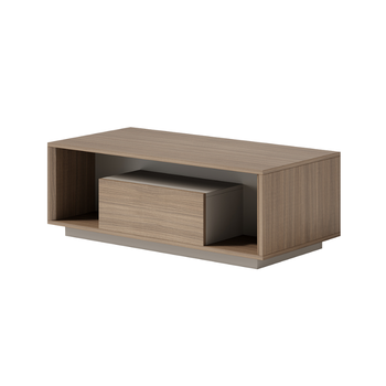 企诺 QND2bWLZY-Y1581 E0级净味环保板 商务风长茶几 1400*700*450mm 棕色